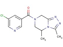 7-[(5-chloropyridin-3-yl)carbonyl]-3,5-dimethyl-5,6,7,8-tetrahydro[1,2,4]triazolo[4,3-a]pyrazine