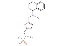 N-methyl-N-[(5-{[methyl(1,2,3,4-tetrahydronaphthalen-1-yl)amino]methyl}-2-furyl)methyl]methanesulfonamide
