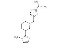 1-[(2-isopropyl-1,3-oxazol-4-yl)methyl]-3-(1-methyl-1H-imidazol-2-yl)piperidine