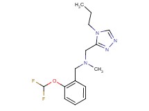 1-[2-(difluoromethoxy)phenyl]-N-methyl-N-[(4-propyl-4H-1,2,4-triazol-3-yl)methyl]methanamine