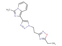 1-{1-[2-(5-ethyl-1,2,4-oxadiazol-3-yl)ethyl]-1H-1,2,3-triazol-4-yl}-3-methylimidazo[1,5-a]pyridine