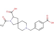 2-acetyl-8-(4-carboxybenzyl)-2,8-diazaspiro[4.5]decane-3-carboxylic acid