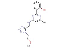 2-[4-({[4-(2-methoxyethyl)-4H-1,2,4-triazol-3-yl]methyl}amino)-6-methylpyrimidin-2-yl]phenol