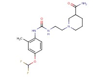 1-{2-[({[4-(difluoromethoxy)-2-methylphenyl]amino}carbonyl)amino]ethyl}piperidine-3-carboxamide