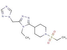 1-(ethylsulfonyl)-4-[4-ethyl-5-(1H-1,2,4-triazol-1-ylmethyl)-4H-1,2,4-triazol-3-yl]piperidine
