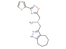 (1,4,5,6,7,8-hexahydrocyclohepta[c]pyrazol-3-ylmethyl)methyl{[3-(2-thienyl)-1,2,4-oxadiazol-5-yl]methyl}amine