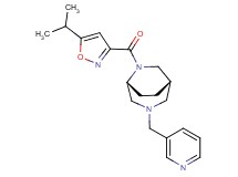 (1S*,5R*)-6-[(5-isopropylisoxazol-3-yl)carbonyl]-3-(pyridin-3-ylmethyl)-3,6-diazabicyclo[3.2.2]nonane