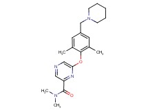 6-[2,6-dimethyl-4-(piperidin-1-ylmethyl)phenoxy]-N,N-dimethylpyrazine-2-carboxamide