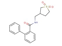 N-[(1,1-dioxidotetrahydro-3-thienyl)methyl]biphenyl-2-carboxamide