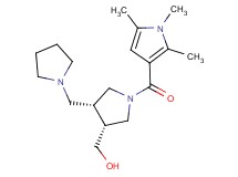 {(3R*,4R*)-4-(pyrrolidin-1-ylmethyl)-1-[(1,2,5-trimethyl-1H-pyrrol-3-yl)carbonyl]pyrrolidin-3-yl}methanol