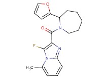 3-fluoro-2-{[2-(2-furyl)-1-azepanyl]carbonyl}-5-methylimidazo[1,2-a]pyridine