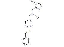 N-{[2-(benzylthio)pyrimidin-5-yl]methyl}-N-[(1-methyl-1H-imidazol-2-yl)methyl]cyclopropanamine