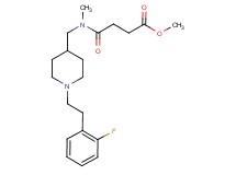 methyl 4-[({1-[2-(2-fluorophenyl)ethyl]-4-piperidinyl}methyl)(methyl)amino]-4-oxobutanoate
