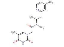N-methyl-2-(5-methyl-2,4-dioxo-3,4-dihydropyrimidin-1(2H)-yl)-N-[1-methyl-2-(4-methylpyridin-2-yl)ethyl]acetamide