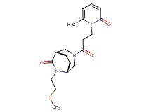 (1S*,5R*)-6-(2-methoxyethyl)-3-[3-(6-methyl-2-oxopyridin-1(2H)-yl)propanoyl]-3,6-diazabicyclo[3.2.2]nonan-7-one