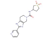 N-(1,1-dioxidotetrahydro-3-thienyl)-2-pyridin-3-yl-1,4,6,7-tetrahydro-5H-imidazo[4,5-c]pyridine-5-carboxamide