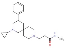 3-(2-cyclopropyl-4-phenyl-2,9-diazaspiro[5.5]undec-9-yl)-N-methylpropanamide