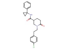 1-[2-(4-chlorophenyl)ethyl]-6-oxo-N-(1-phenylcyclopropyl)-3-piperidinecarboxamide