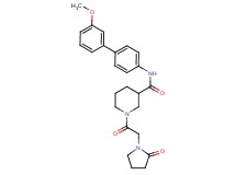 N-(3'-methoxy-4-biphenylyl)-1-[(2-oxo-1-pyrrolidinyl)acetyl]-3-piperidinecarboxamide