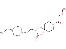 3-[2-(4-ethylpiperazin-1-yl)ethyl]-8-(methoxyacetyl)-1-oxa-3,8-diazaspiro[4.5]decan-2-one