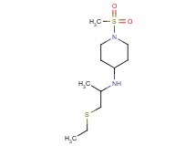 N-[2-(ethylthio)-1-methylethyl]-1-(methylsulfonyl)piperidin-4-amine
