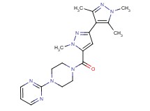 1,1',3',5'-tetramethyl-5-[(4-pyrimidin-2-ylpiperazin-1-yl)carbonyl]-1H,1'H-3,4'-bipyrazole