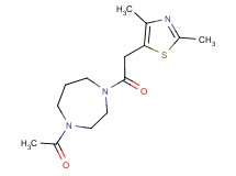 1-acetyl-4-[(2,4-dimethyl-1,3-thiazol-5-yl)acetyl]-1,4-diazepane trifluoroacetate