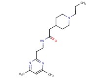 N-[2-(4,6-dimethyl-2-pyrimidinyl)ethyl]-2-(1-propyl-4-piperidinyl)acetamide
