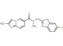 N-[(6-fluoro-1H-benzimidazol-2-yl)methyl]-N,2-dimethylimidazo[1,2-a]pyridine-6-carboxamide