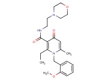 2-ethyl-1-(2-methoxybenzyl)-6-methyl-N-[2-(4-morpholinyl)ethyl]-4-oxo-1,4-dihydro-3-pyridinecarboxamide