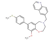 9-methoxy-7-[4-(methylthio)phenyl]-4-(6-quinolinylmethyl)-2,3,4,5-tetrahydro-1,4-benzoxazepine