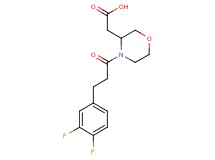 {4-[3-(3,4-difluorophenyl)propanoyl]-3-morpholinyl}acetic acid