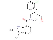 {4-(2-chlorobenzyl)-1-[(2,3-dimethyl-1H-indol-7-yl)carbonyl]-4-piperidinyl}methanol