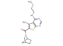 6-(2-azabicyclo[2.2.1]hept-2-ylcarbonyl)-N-(2-methoxyethyl)-5-methylthieno[2,3-d]pyrimidin-4-amine