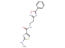 2-(methylamino)-N-[2-(5-phenyl-1,2,4-oxadiazol-3-yl)ethyl]-1,3-thiazole-4-carboxamide