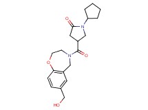 1-cyclopentyl-4-{[7-(hydroxymethyl)-2,3-dihydro-1,4-benzoxazepin-4(5H)-yl]carbonyl}-2-pyrrolidinone