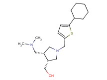 {(3R*,4R*)-1-[(5-cyclohexyl-2-thienyl)methyl]-4-[(dimethylamino)methyl]pyrrolidin-3-yl}methanol