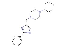 1-cyclohexyl-4-[(2-phenyl-1H-imidazol-4-yl)methyl]piperazine bis(trifluoroacetate)