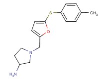 1-({5-[(4-methylphenyl)thio]-2-furyl}methyl)-3-pyrrolidinamine dihydrochloride