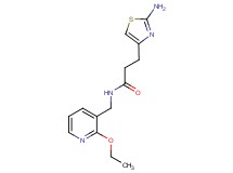 3-(2-amino-1,3-thiazol-4-yl)-N-[(2-ethoxypyridin-3-yl)methyl]propanamide