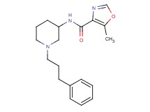 5-methyl-N-[1-(3-phenylpropyl)-3-piperidinyl]-1,3-oxazole-4-carboxamide