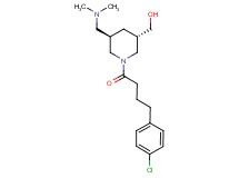 {(3S*,5R*)-1-[4-(4-chlorophenyl)butanoyl]-5-[(dimethylamino)methyl]-3-piperidinyl}methanol