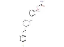 2-[3-({3-[2-(4-fluorophenyl)ethyl]-1-piperidinyl}methyl)phenoxy]acetamide