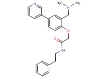 2-[2-[(dimethylamino)methyl]-4-(3-pyridinyl)phenoxy]-N-(2-phenylethyl)acetamide