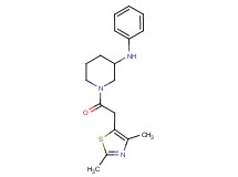 1-[(2,4-dimethyl-1,3-thiazol-5-yl)acetyl]-N-phenyl-3-piperidinamine