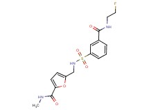 5-({[(3-{[(2-fluoroethyl)amino]carbonyl}phenyl)sulfonyl]amino}methyl)-N-methyl-2-furamide