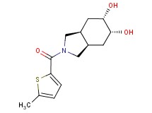 (3aR*,5R*,6S*,7aS*)-2-[(5-methyl-2-thienyl)carbonyl]octahydro-1H-isoindole-5,6-diol