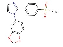 1-(1,3-benzodioxol-5-yl)-2-[4-(methylsulfonyl)phenyl]-1H-imidazole