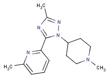 2-methyl-6-[3-methyl-1-(1-methylpiperidin-4-yl)-1H-1,2,4-triazol-5-yl]pyridine