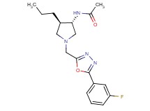 N-((3S*,4R*)-1-{[5-(3-fluorophenyl)-1,3,4-oxadiazol-2-yl]methyl}-4-propyl-3-pyrrolidinyl)acetamide